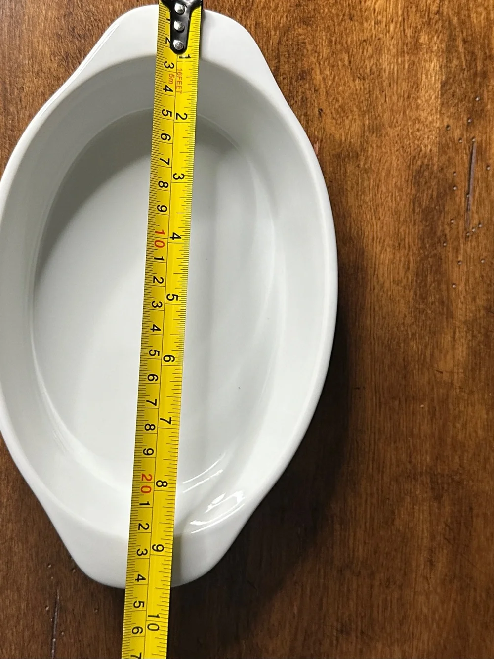 Oval Ceramic Baking Dish in White